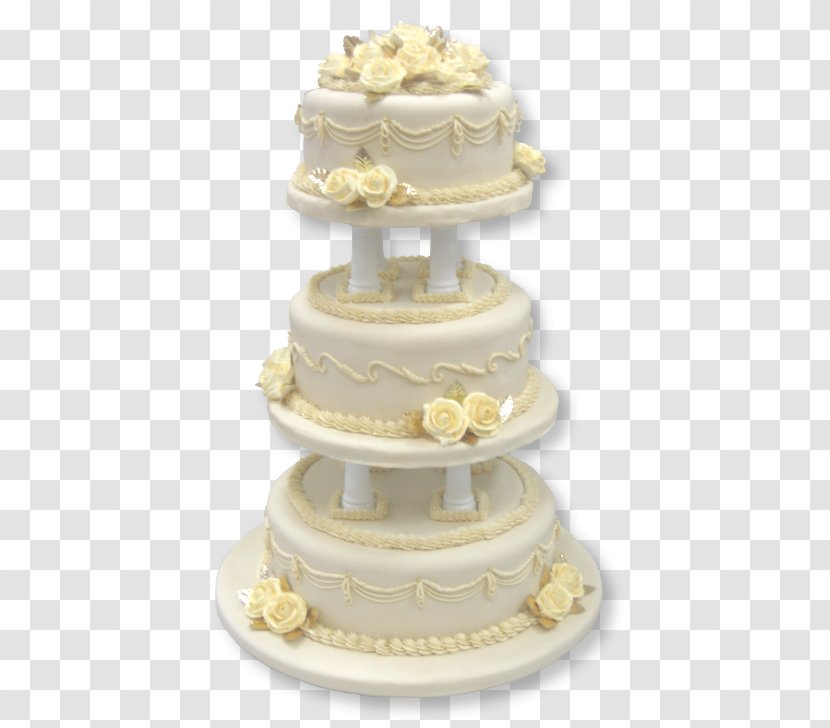 Wedding Cake Torte Buttercream Decorating - Dessert Transparent PNG