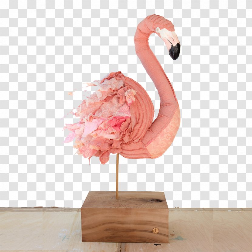 Flamingo Red-crowned Crane Bird Creativity - Creative Fabric Design Pink Transparent PNG
