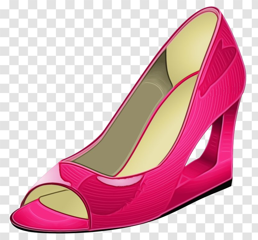 Footwear High Heels Pink Magenta Shoe - Basic Pump - Sandal Transparent PNG