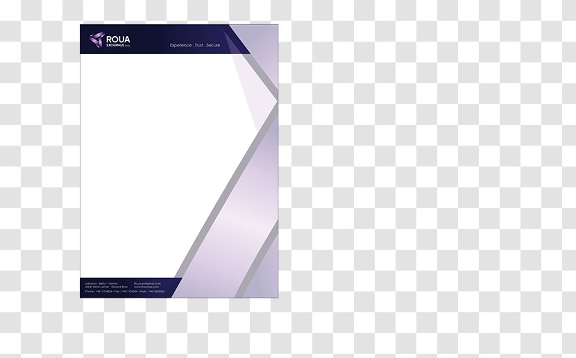 Brand Angle - Purple - Creative Bussines Card Transparent PNG