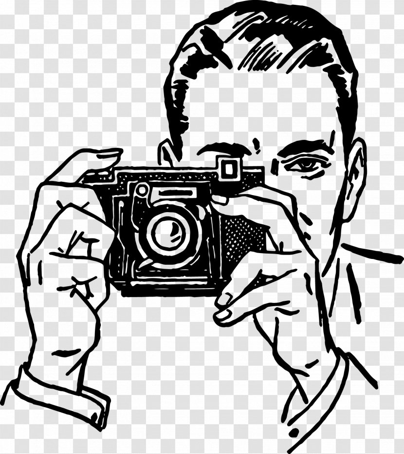 Photographic Film Camera Photography Art Clip - Fictional Character Transparent PNG