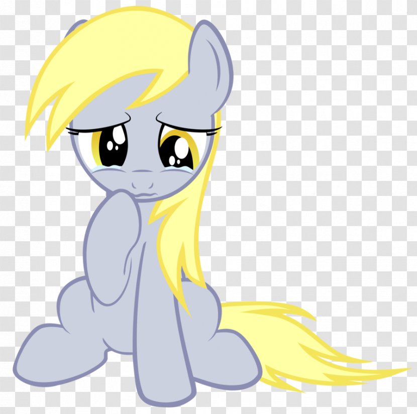 Pony Derpy Hooves Rarity Sadness Crying - Flower - Sad React Transparent PNG