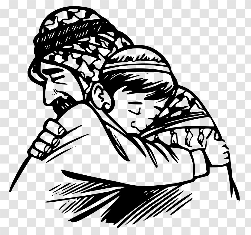 Free Hugs Campaign Father Clip Art - Human Behavior - People In The Middle East Transparent PNG