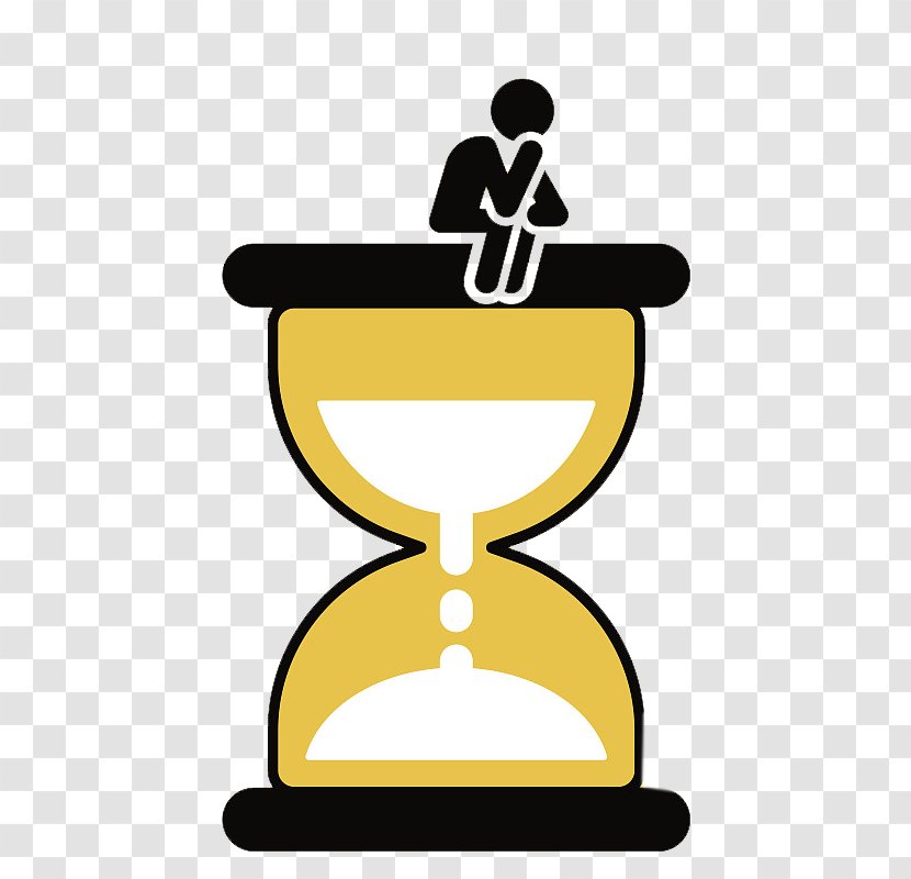 Thought - Recreation - Someone Sitting On An Hourglass Waiting To Think Transparent PNG