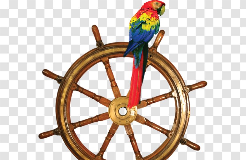 Ship's Wheel Boat Spoke - Mahogany - Ship Transparent PNG