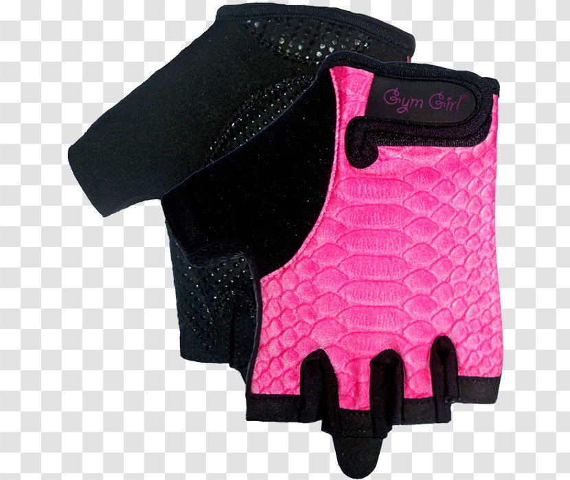 Pink M Glove Safety - Gym Gloves Transparent PNG