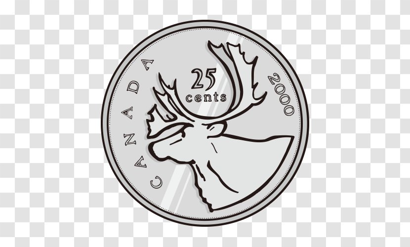 Canadian Coins Quarter Dollar Clip Art - Material - Vector Creative Coin Designs Transparent PNG