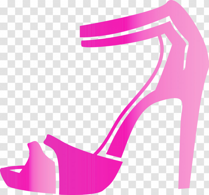 Footwear High Heels Pink Magenta Shoe Transparent PNG