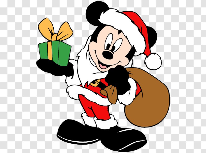 Mickey Mouse Pluto Santa Claus Goofy Minnie - Christmas Day Transparent PNG