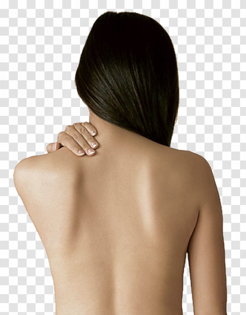 Acne Pimple Human Back Scar Collagen Induction Therapy - Silhouette - Long Straight Female Hair Cover Neck And Close-up Transparent PNG