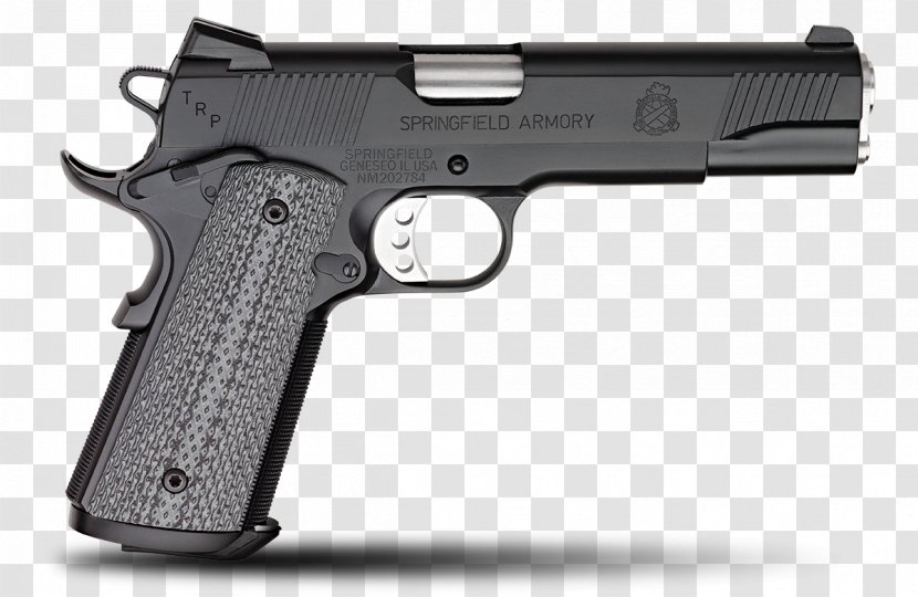 Springfield Armory .45 ACP M1911 Pistol Automatic Colt - Revolver - Laser Gun Transparent PNG