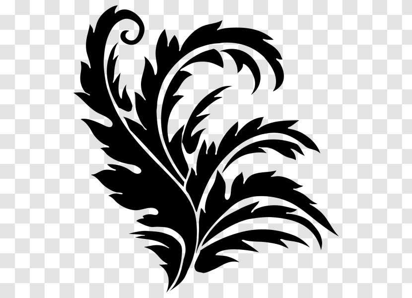 Design - Black And White - Floral Transparent PNG