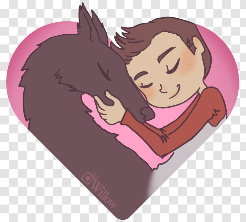 Dog Horse Illustration Tumblr Love - Silhouette - Teen Wolf Drawings Cute Transparent PNG