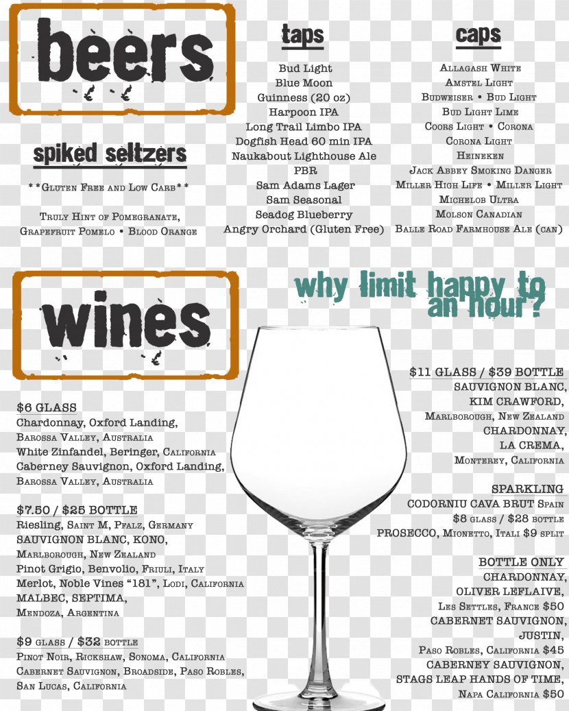 Wine Glass Material - Tableware - Drinks Menu Transparent PNG