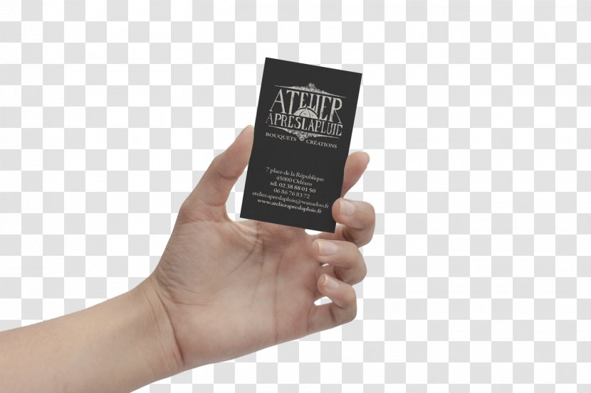 Electric Battery Business Cards Pin - Hand - Card Mockup Transparent PNG