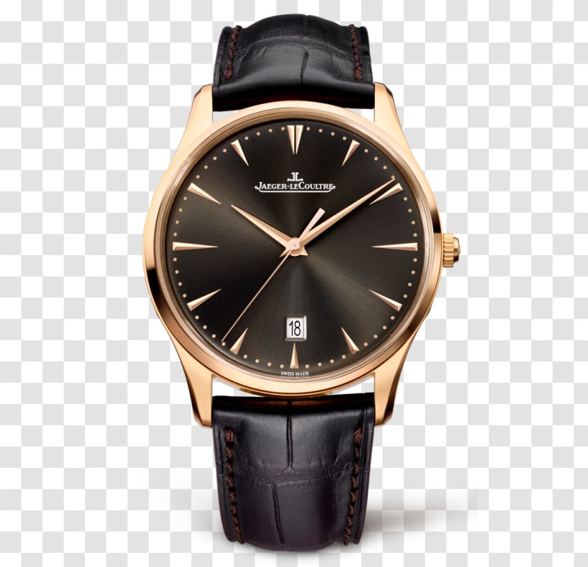 Jaeger-LeCoultre Master Ultra Thin Moon Watch Strap Gold - Chronograph Transparent PNG