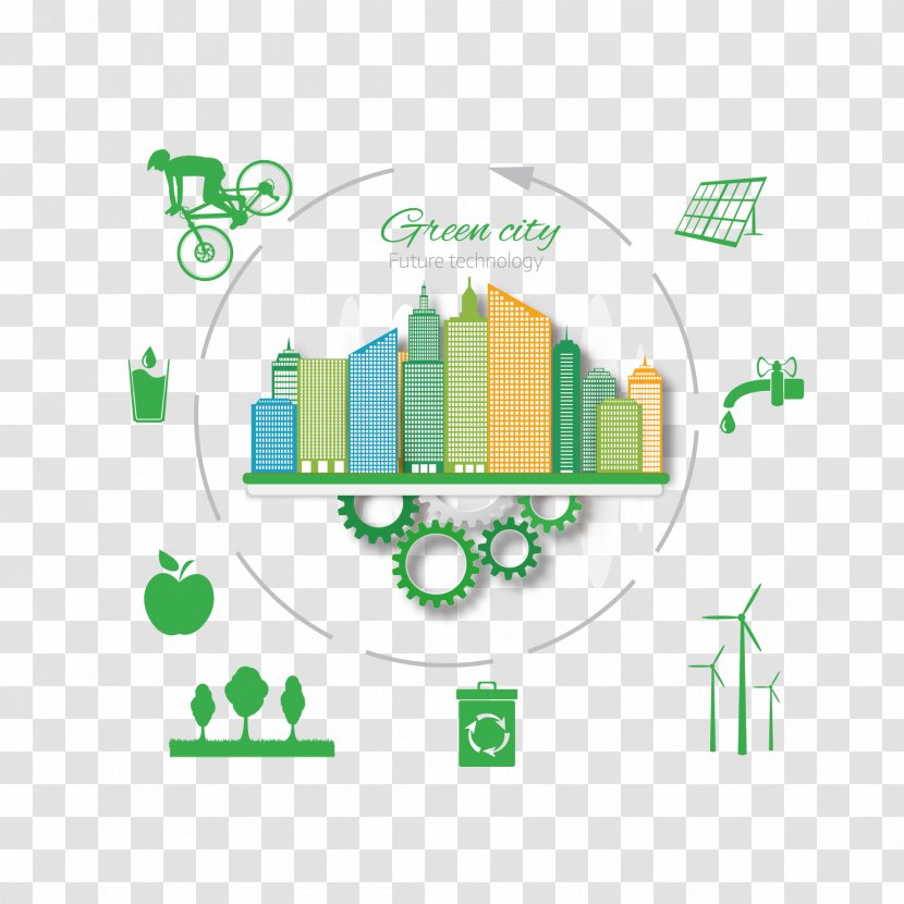 Green Illustration - Vector Building Transparent PNG