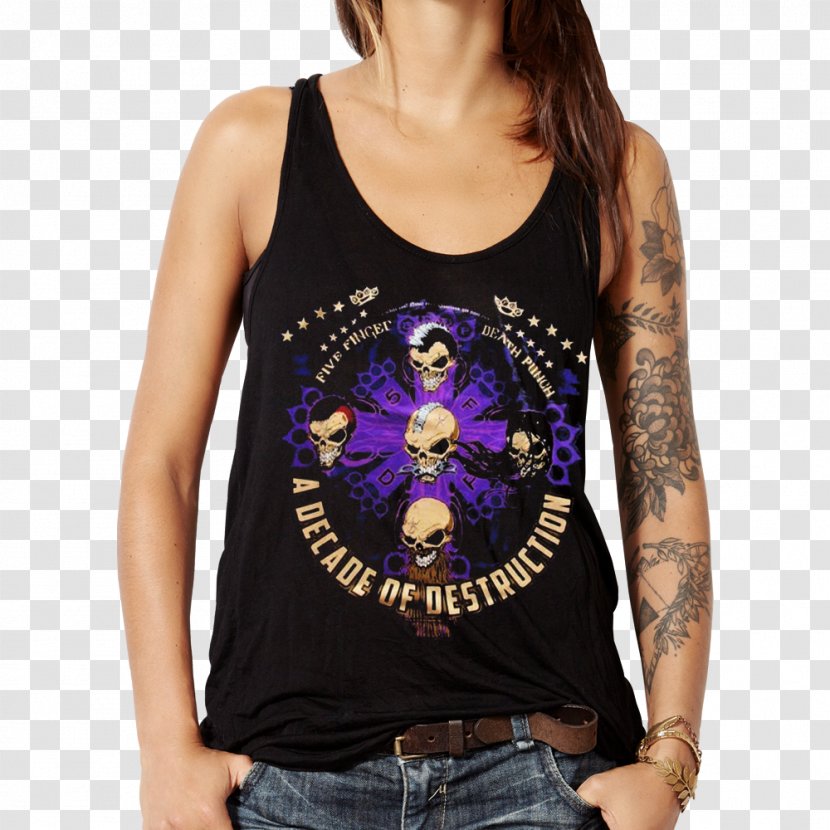 T-shirt Top Sleeveless Shirt Clothing - Fashion Transparent PNG