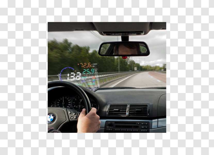 Car Automotive Head-up Display On-board Diagnostics Windshield - Obdii Pids - HeadUp Interface Design Transparent PNG