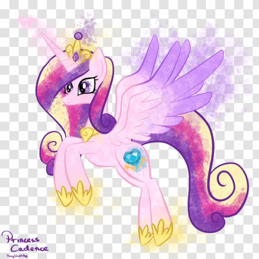 My Little Pony Princess Cadance Luna Winged Unicorn - Pink Transparent PNG