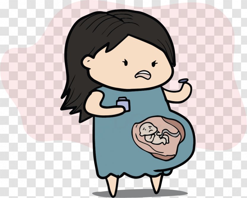 Mother Pregnancy Stress Emotion Fetus - Silhouette Transparent PNG
