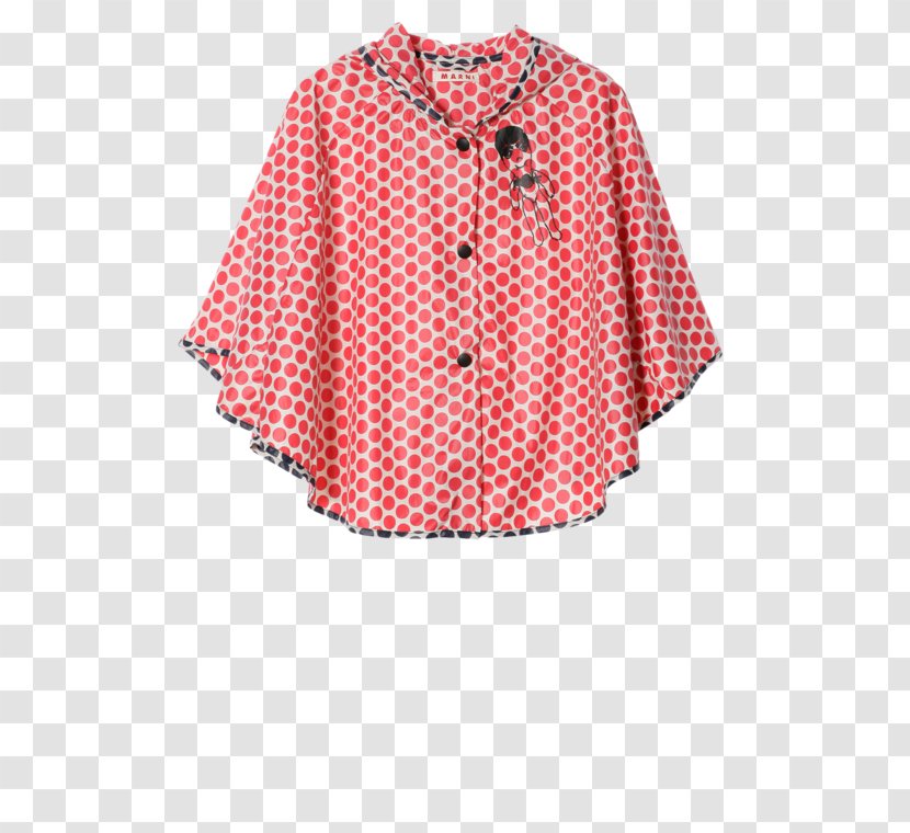 Polka Dot Sleeve Button Blouse Outerwear - Dress Transparent PNG