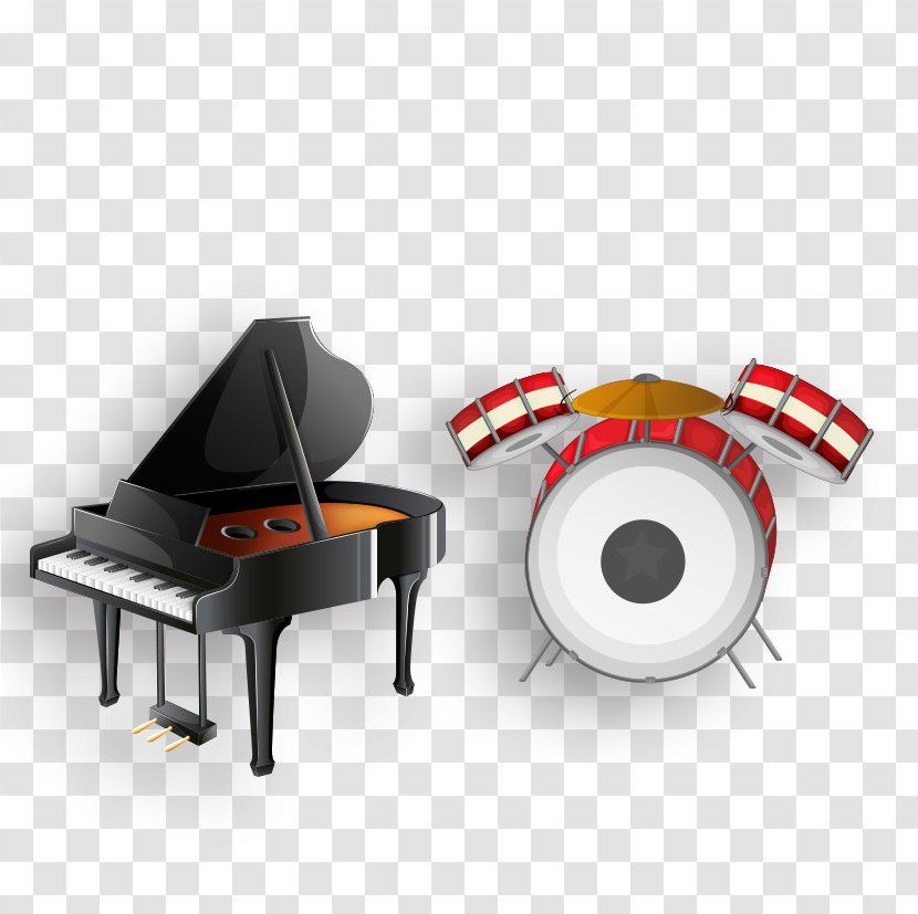 Musical Instrument Royalty-free Illustration - Watercolor - Piano Material Download Transparent PNG