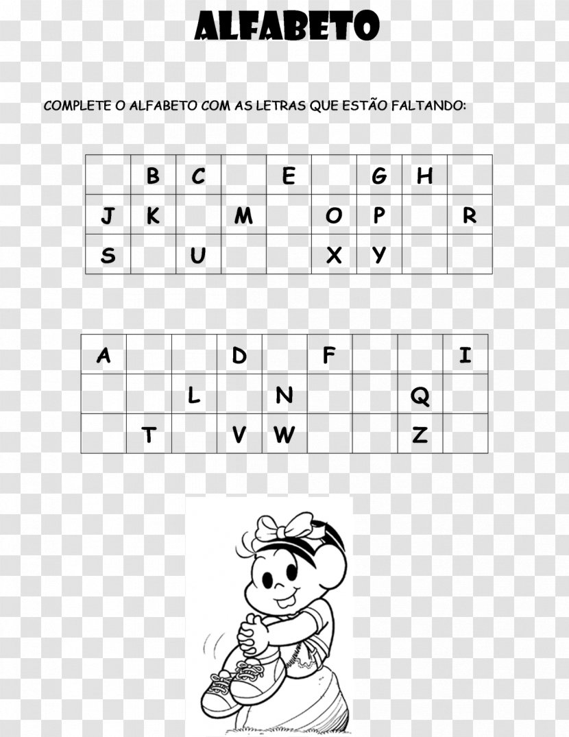Cefapro Alphabet Monica's Gang Literacy - Flower - Turma Da Mônica Transparent PNG