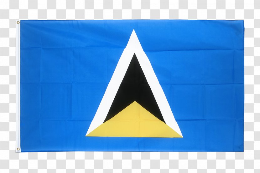 Flag Of Saint Lucia Fahne Fanion Transparent PNG
