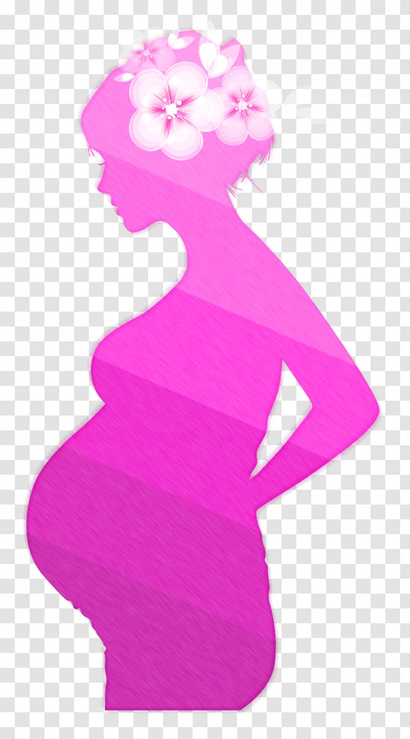 Ectopic Pregnancy Mother Woman - Pink - Pregnant Women Figure Transparent PNG