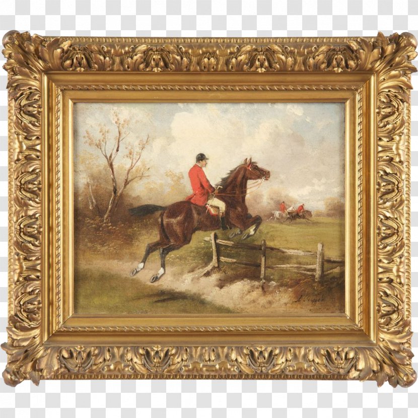 The Horse Fair Oil Painting Picture Frames Watercolor - Frame Transparent PNG