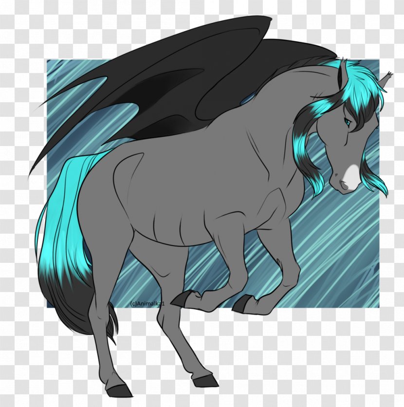 Pony Mustang Stallion Pack Animal Rein - Tree - Delta Blues Transparent PNG