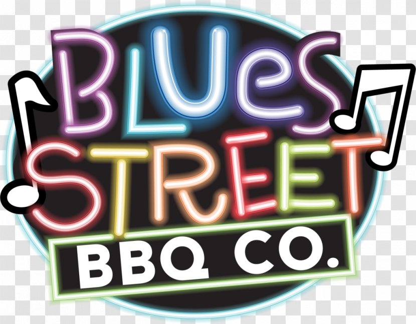 Blues Street BBQ Co. Barbecue Restaurant Pulled Pork - Logo - Fork Transparent PNG