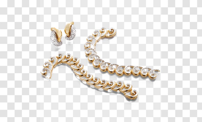 Jewellery Gold - Frame - Spray Jewelry Set Transparent PNG