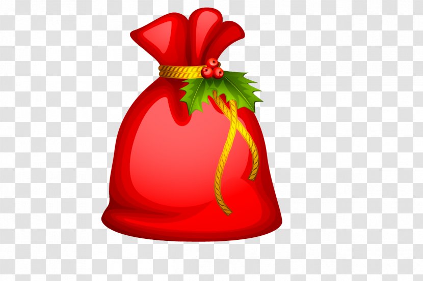 Mrs. Claus Santa Gift Christmas - Tree - Red Bag Vector Transparent PNG