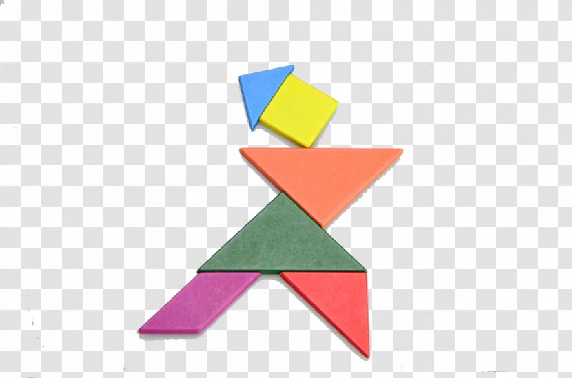 Jigsaw Puzzle Tangram Triangle - Block - In Kind,toy,product,Graphics Transparent PNG