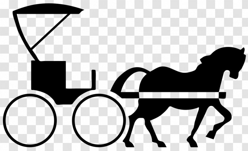 Horse And Buggy Carriage Clip Art - Rein Transparent PNG