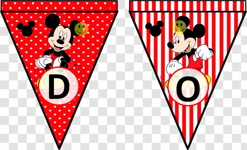 Mickey Mouse Text Printing - Heart - Feliz Cumpleaños Transparent PNG