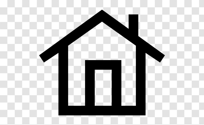 House Pictogram - Black And White - Text Transparent PNG