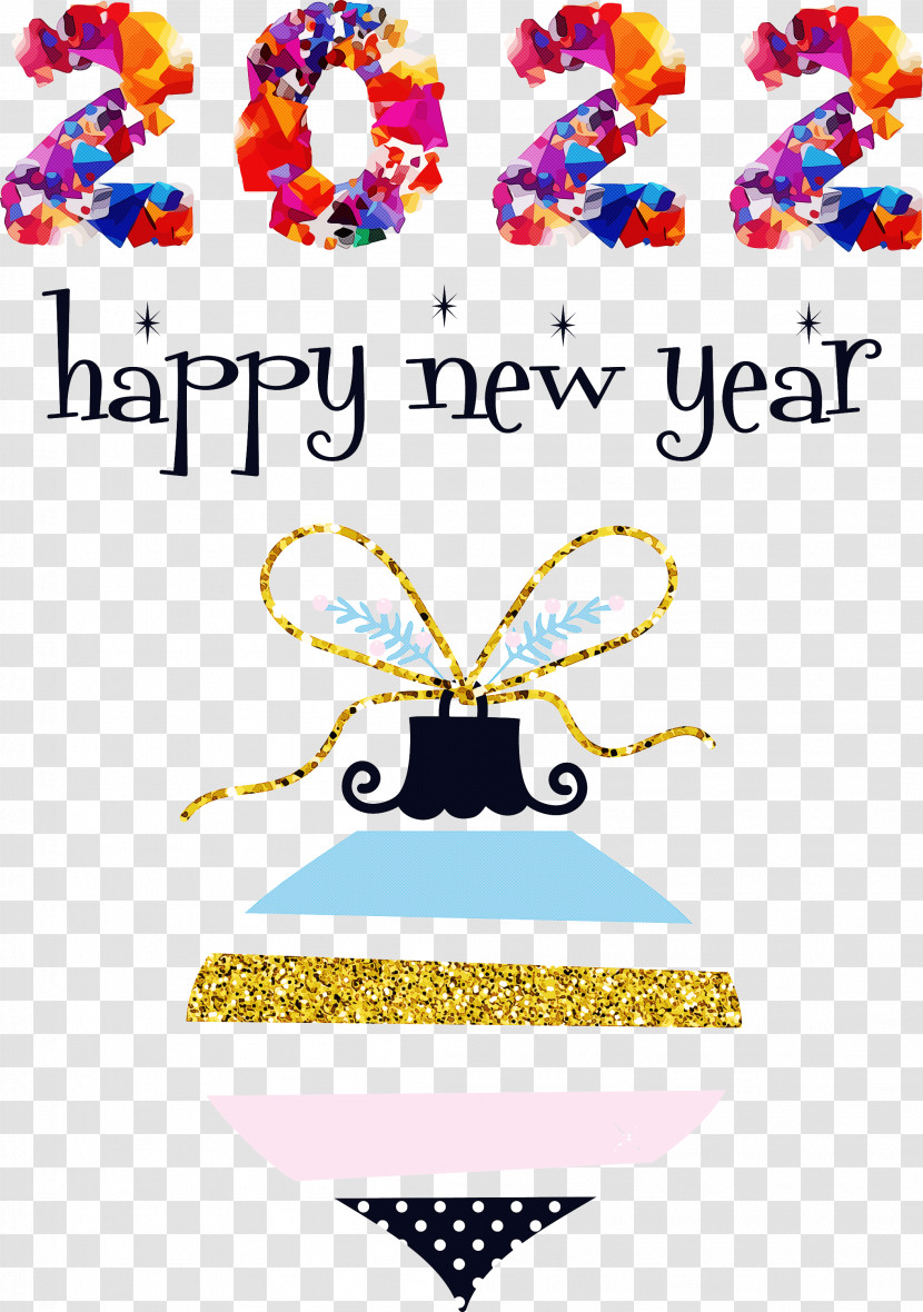 2022 Happy New Year 2022 2022 New Year Transparent PNG