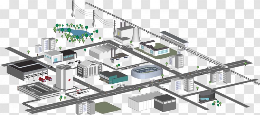 Smart City Geographic Information System Data And - 3d Computer Graphics Transparent PNG