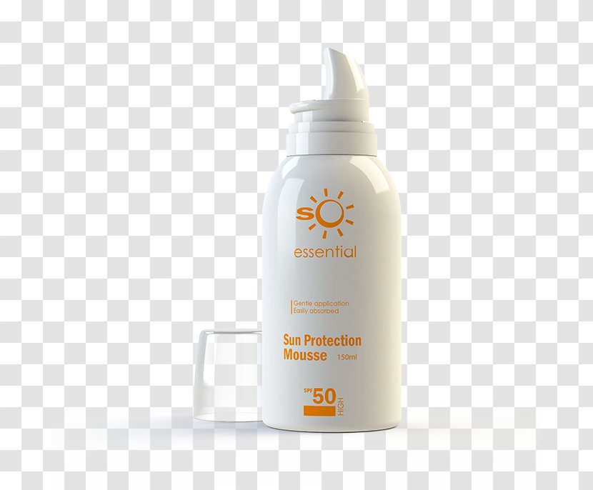 Lotion Sunscreen Cream - Skin Care - Styling Mousse Transparent PNG