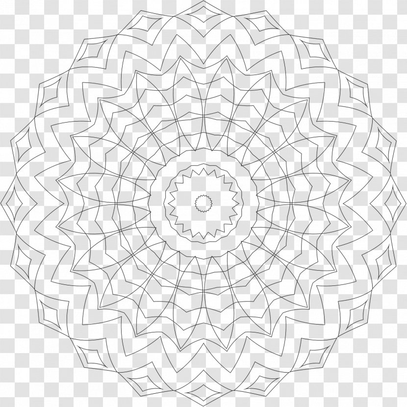 Creative Haven Whimsical Mandalas Coloring Book - Adult Transparent PNG