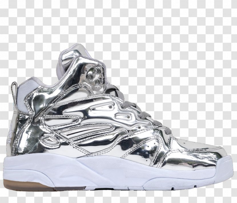 Sneakers LA Gear Shoe Silver - Flight Jacket - Dumped Liquid Transparent PNG