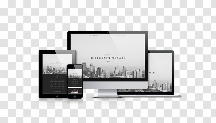 Responsive Web Design Development Graphic - Concept Art - Corporate Template Transparent PNG