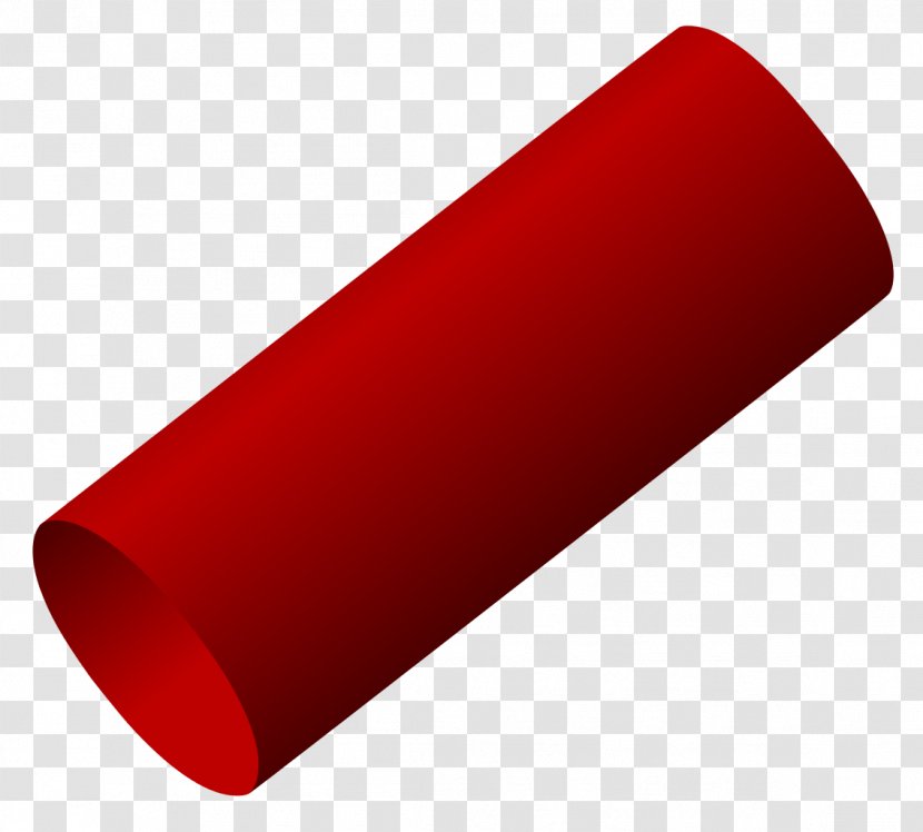 Cylinder Shape Circle Geometry Volume - RED SHAPES Transparent PNG