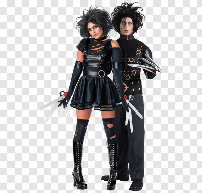 Edward Scissorhands Costume Party Halloween Woman - Silhouette Transparent PNG