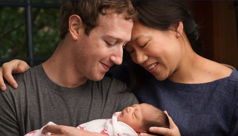 Mark Zuckerberg Priscilla Chan Infant Facebook Daughter - Tree Transparent PNG