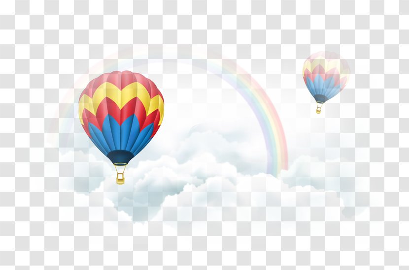 Hot Air Balloon Wallpaper - Cloud Transparent PNG