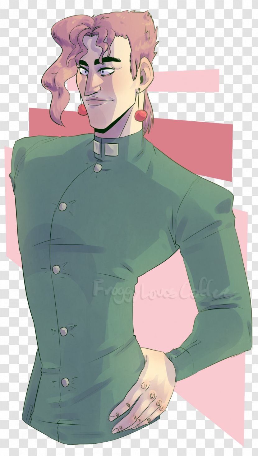 Fan Art Noriaki Kakyoin Drawing - Pink Transparent PNG